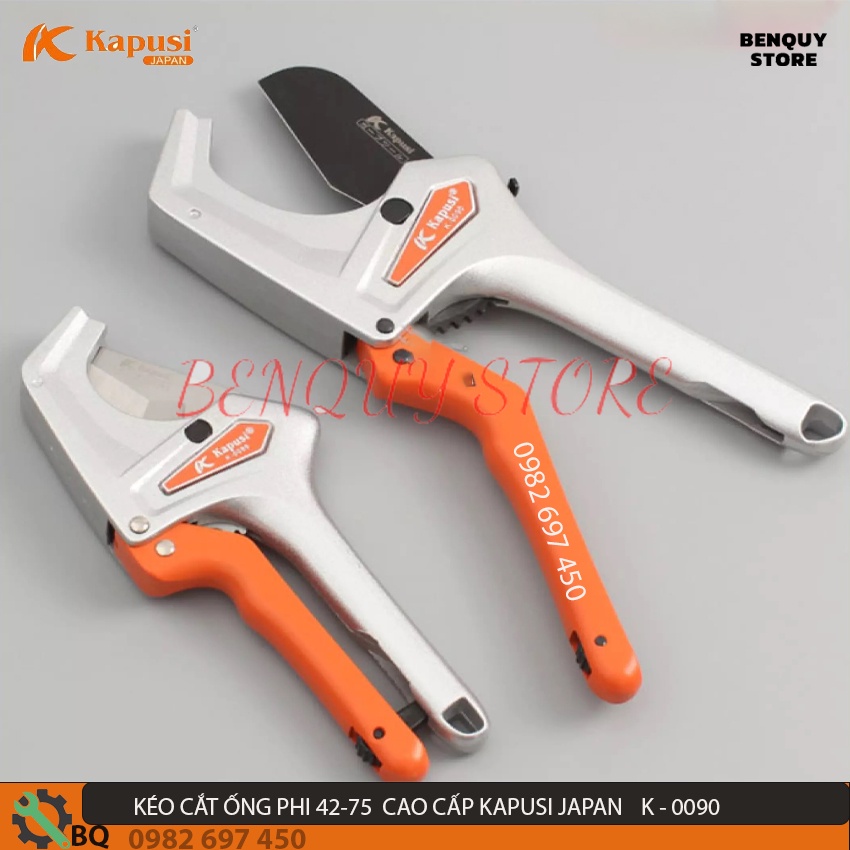 Kéo Cắt Ống Nhựa PVC PPR PE PU Kapusi Japan Φ51mm Bảo Hành 6 Tháng - Kéo Cắt Ống Nước Cao Cấp Tiêu Chuẩn NHẬT.