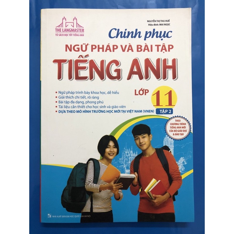 Sách - Chinh phục ngữ pháp và bài tập Tiếng Anh lớp 11 (Combo 2 tập)