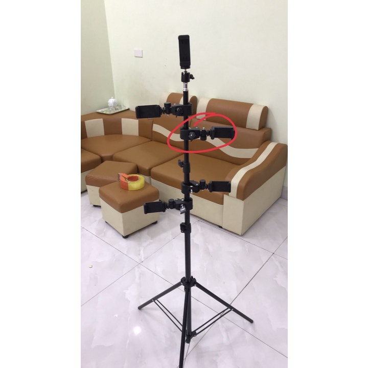 Giá đỡ điện thoại 3 chân dùng để chụp ảnh, livestream, quay tiktok tiện lợi chắc chắn cao 70cm-2m1