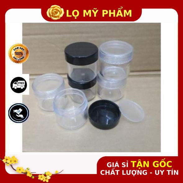 Hủ Đựng Kem ❤ GIÁ TỐT NHẤT ❤ Hủ nhựa trong 30g có lót đựng kem, chiết mỹ phẩm , phụ kiện du lịch
