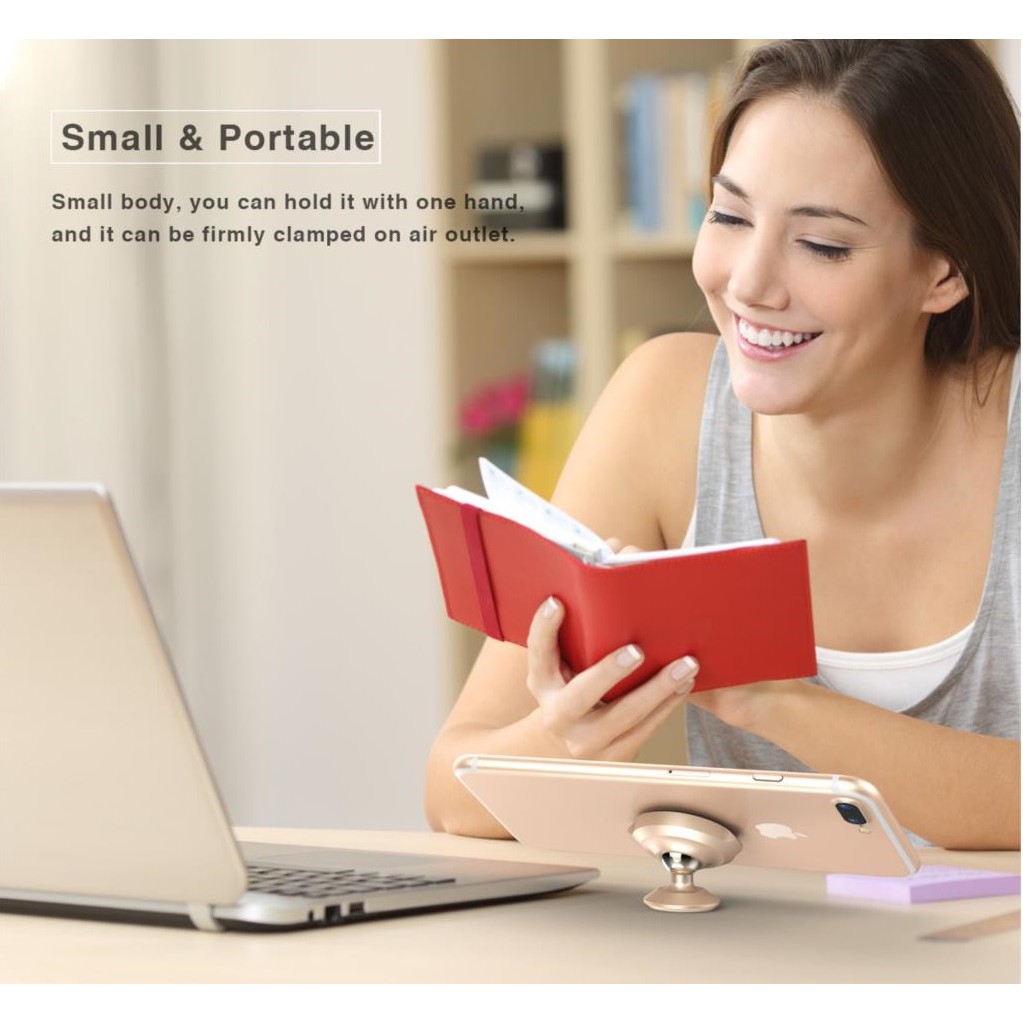 Giá đỡ điện thoại nam châm 360 độ cho ô tô chính hãng Baseus | BigBuy360 - bigbuy360.vn