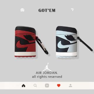 Vỏ bọc hộp sạc cho tai nghe Airpods 1/2 họa tiết Nike Air AJ NBA phong cách cổ điển