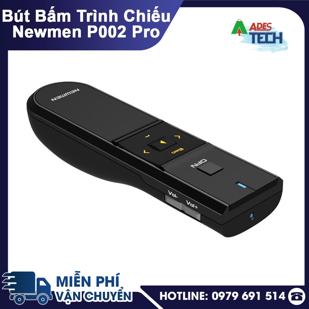 Bút Trình Chiếu Newmen P002 Pro | Công Nghệ 2.4Ghz, Tiết Kiệm Pin