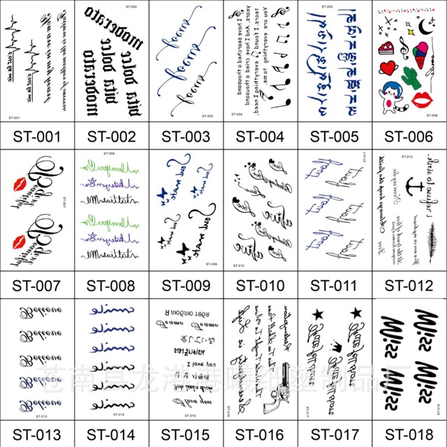 Hình xăm dán mini