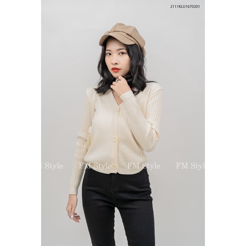 Áo khoác cardigan nữ FM Style cổ tim chất len tăm xịn nhẹ phong cách nhẹ nhàng thời trang thu đông hàn quốc 211102351 | BigBuy360 - bigbuy360.vn