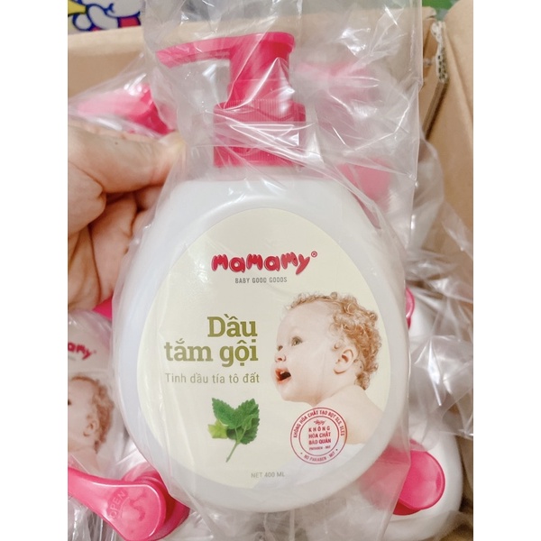 {Hà Nam}Sữa tắm gội Mamamy (dạng dầu) 150ml và 400ml (mùi vỏ bươi và mùi tía tô) cho bé