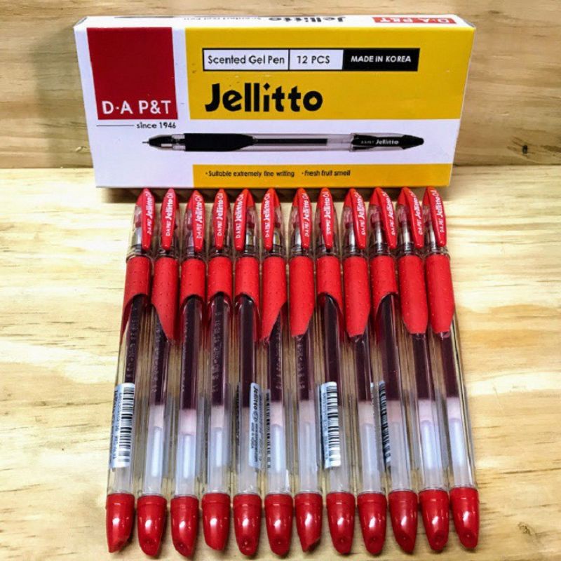 BÚT GEL JELLITTO 0.4MM CHÍNH HÃNG - BÚT MỰC D.A P&T HÀN QUỐC