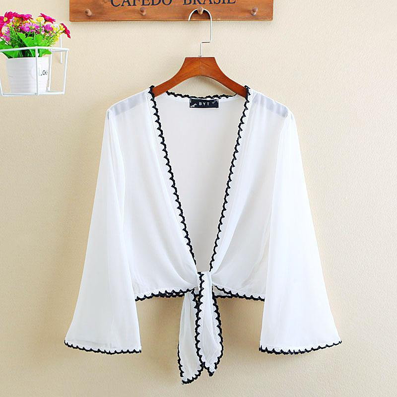 Áo khoác cardigan vải voan dáng rộng chống nắng thời trang cho nữ 3763