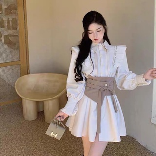 SET ĐẦM SƠ MI BÈO KÈM TAG ĐAN EO (KÈM VIDEO HÌNH THẬT)