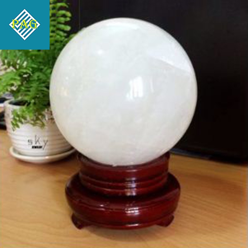 Quả Cầu Phong Thủy TA. Trắng 1,5 Kg- Chiêu Tài Hút Lộc