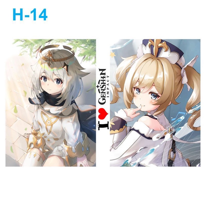 sổ in hình anime game genshin impact tặng kèm bút/ sổ tay genshin impact nhiều mẫu chọn