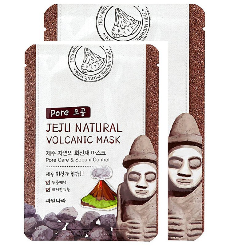 Mặt Nạ Đắp Mặt thảo dược Welcos Jeju Natural Mask Hàn Quốc bộ 10 miếng chính hãng