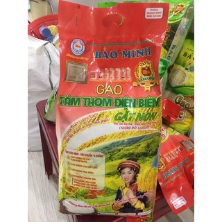Gạo tám thơm điện biên gặt non Bảo minh 5kg