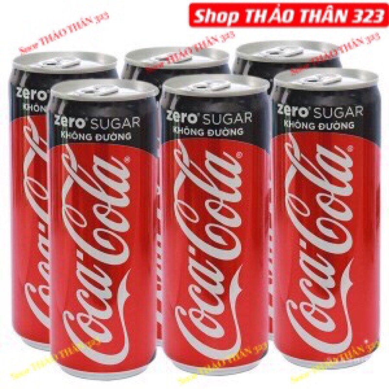 Nước Ngọt Coca-Cola Có Ga / Pepsi Zero (1 Lốc x 6 Lon)