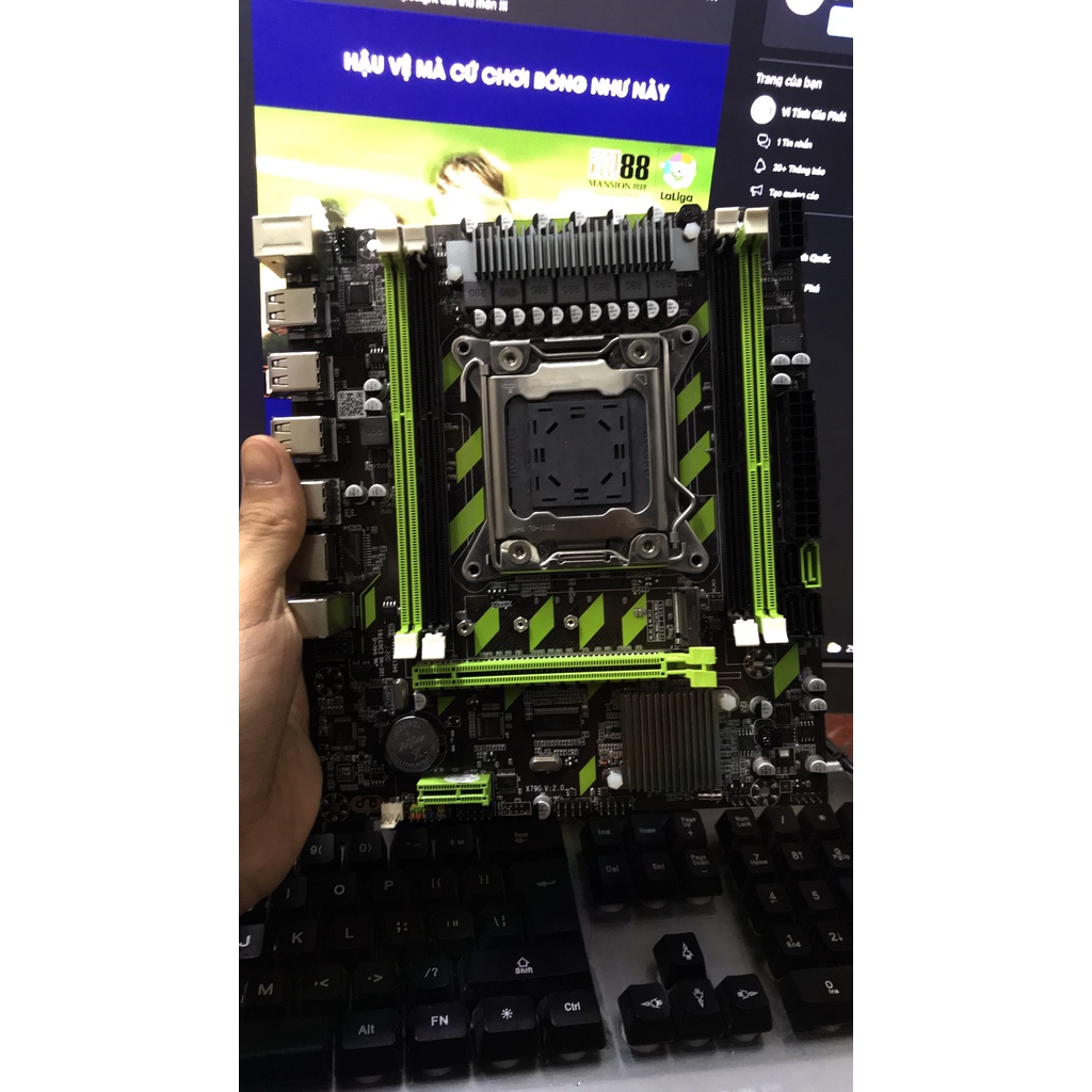 Combo Mainboard X79 + CPU E5 2670 V2 xịn xò chạy Nox làm đồ họa chạy đa nhiệm BH12T