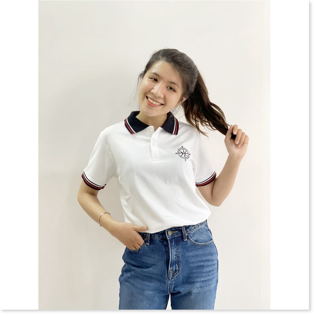 ÁO THUN NAM NỮ TRẮNG,THIẾT KẾ VIỀN CỔ VÀ TAY ÁO,CHẤT LIỆU VÃI THUN SIÊU MÁT THỜI TRANG MỚI KME