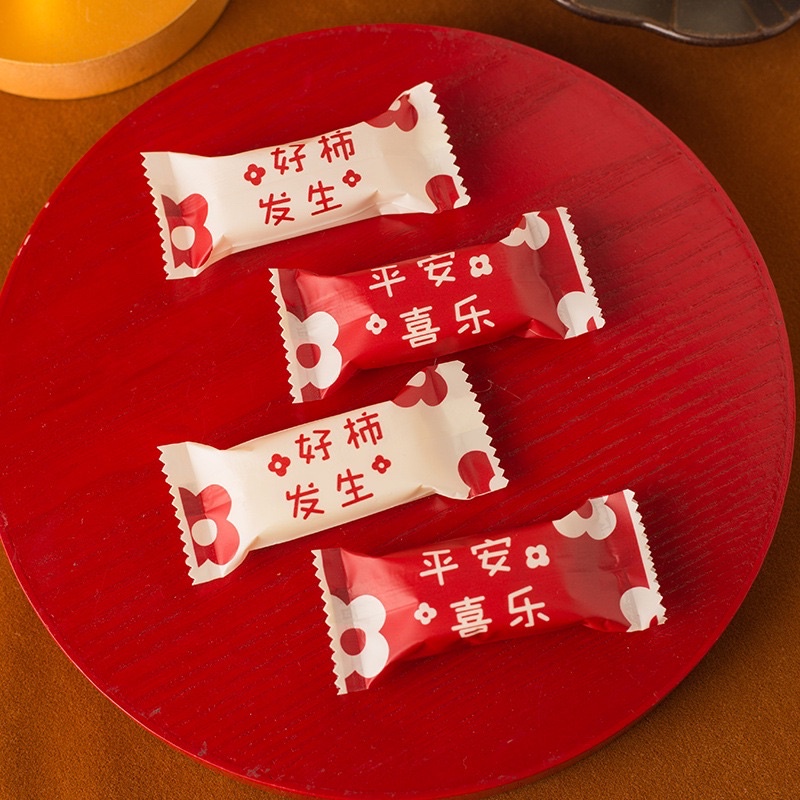 set 100 vỏ túi kẹo hoa 8,5x3,5cm