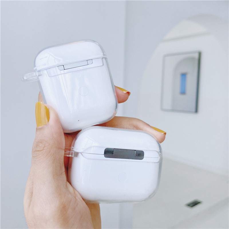 Vỏ case bảo vệ bao đựng tai nghe airpods 1 2 PRO - Ốp airpods chống va đập, trong suốt in hình S.h.i..n
