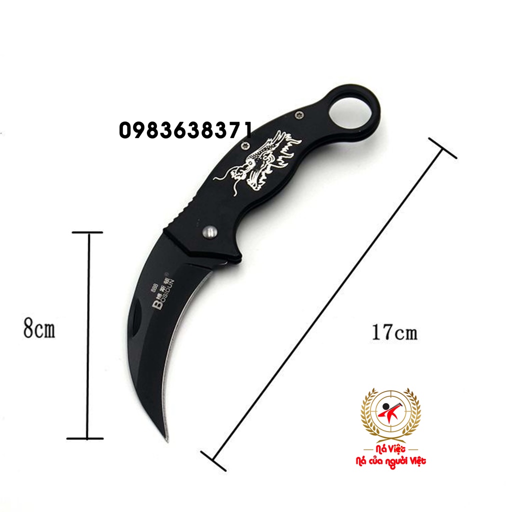 Dao gấp Karambit bỏ túi siêu tiện lợi phù hợp dã ngoại đi chơi [DP3]