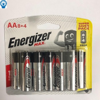 Pin AA, AAA Energizer alkaline vĩ 12 viên chính hãng.