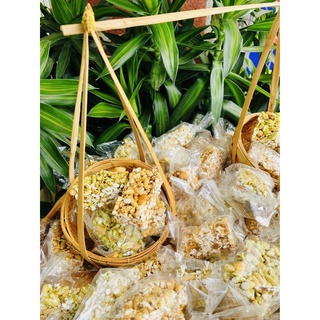 Cốm Nếp Lá Dứa Đậu Phộng - Túi 500gr