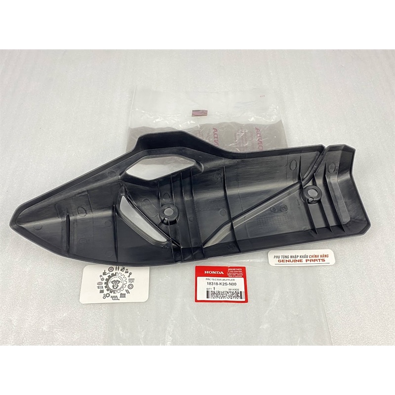 Ốp pô zin VARIO 160, CLICK 160 chính hãng Honda, Pát che pô 18318K2SN00