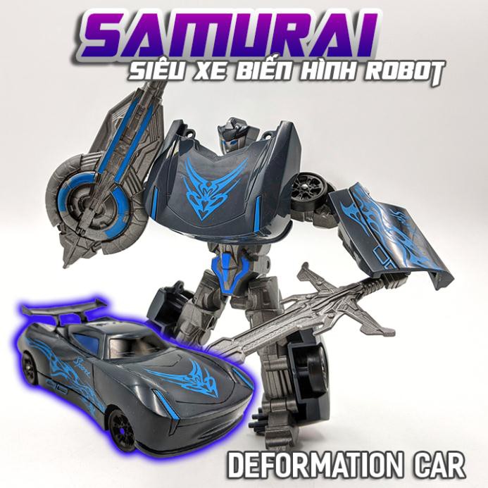 Siêu xe biến hình robot kèm phụ kiện Samurai