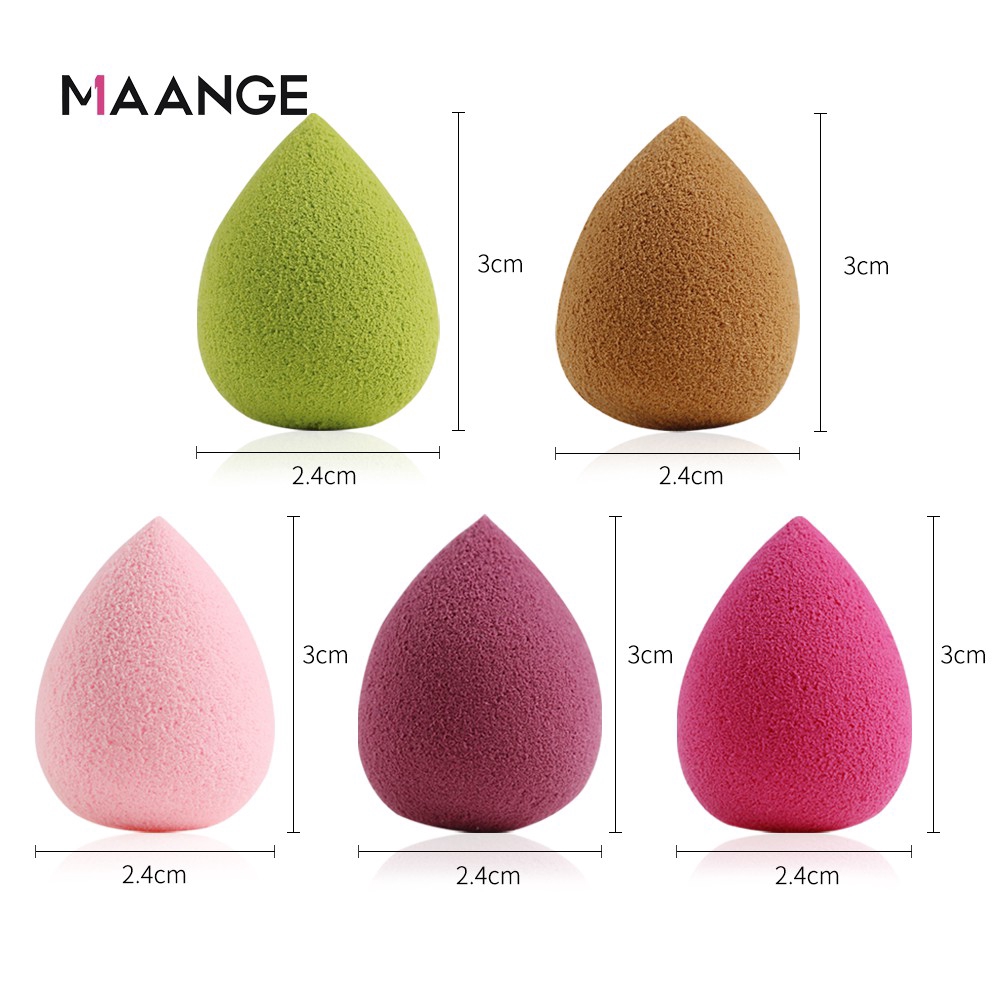 Set 10 bông phấn MAANGE trang điểm chuyên dụng chất lượng cao