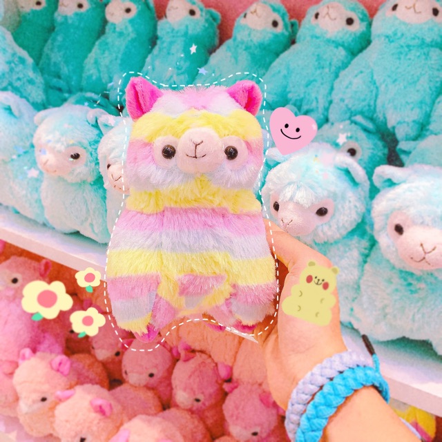 Gấu Bông Mipan Alpaca Cầu Vồng | Lomo Home |