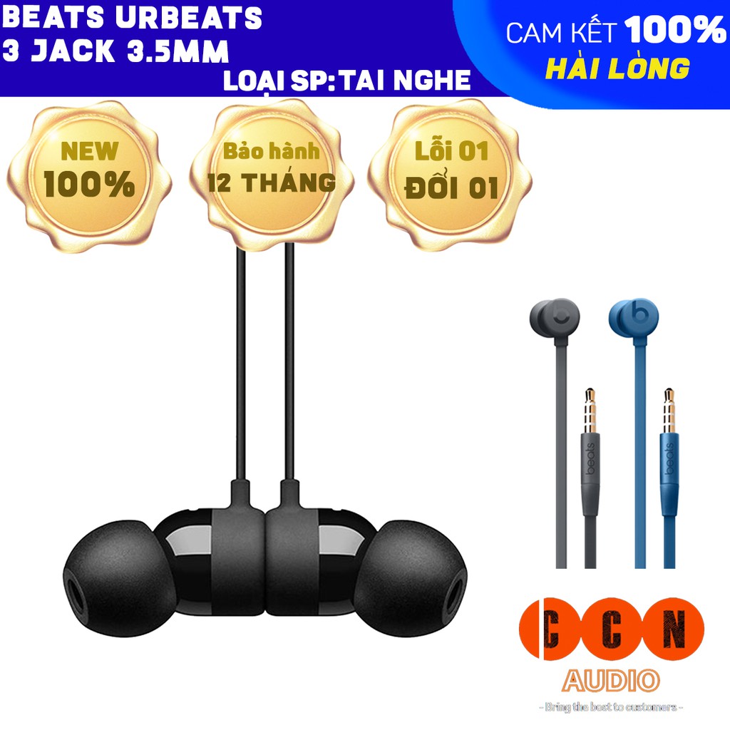 Tai nghe Urbeats 3 Jack 3.5mm chính hãng, tai nghe có dây âm thanh cực hay