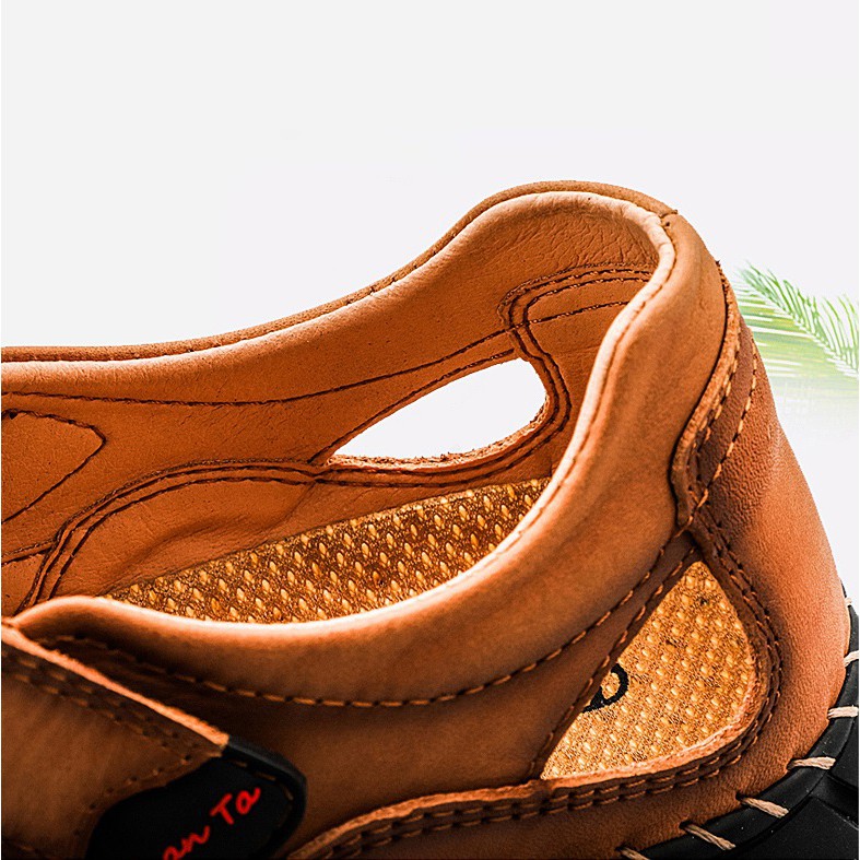 Large size 38-48 Fashion Good summer men's shoes Breathable cowhide shoes Cowhide waterproof waterproof