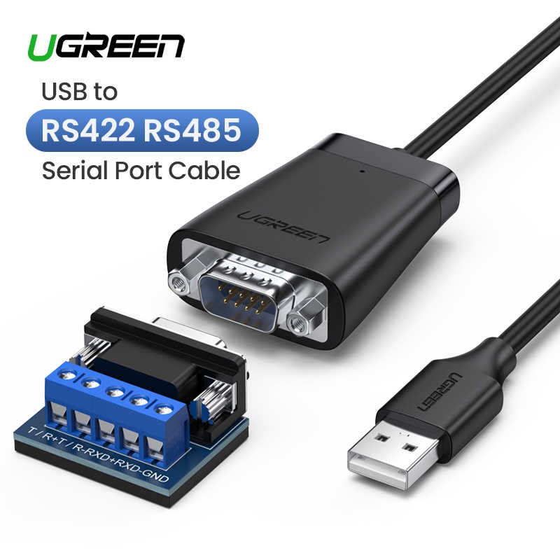 Cáp USB to Com RS422/485 Cao Cấp Ugreen 60562 Chipset FTDI dài 1,5M Chính Hãng