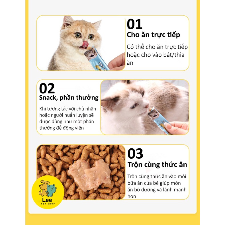 Súp thưởng cho mèo - Súp thưởng cho mèo Cat Food gói 15G