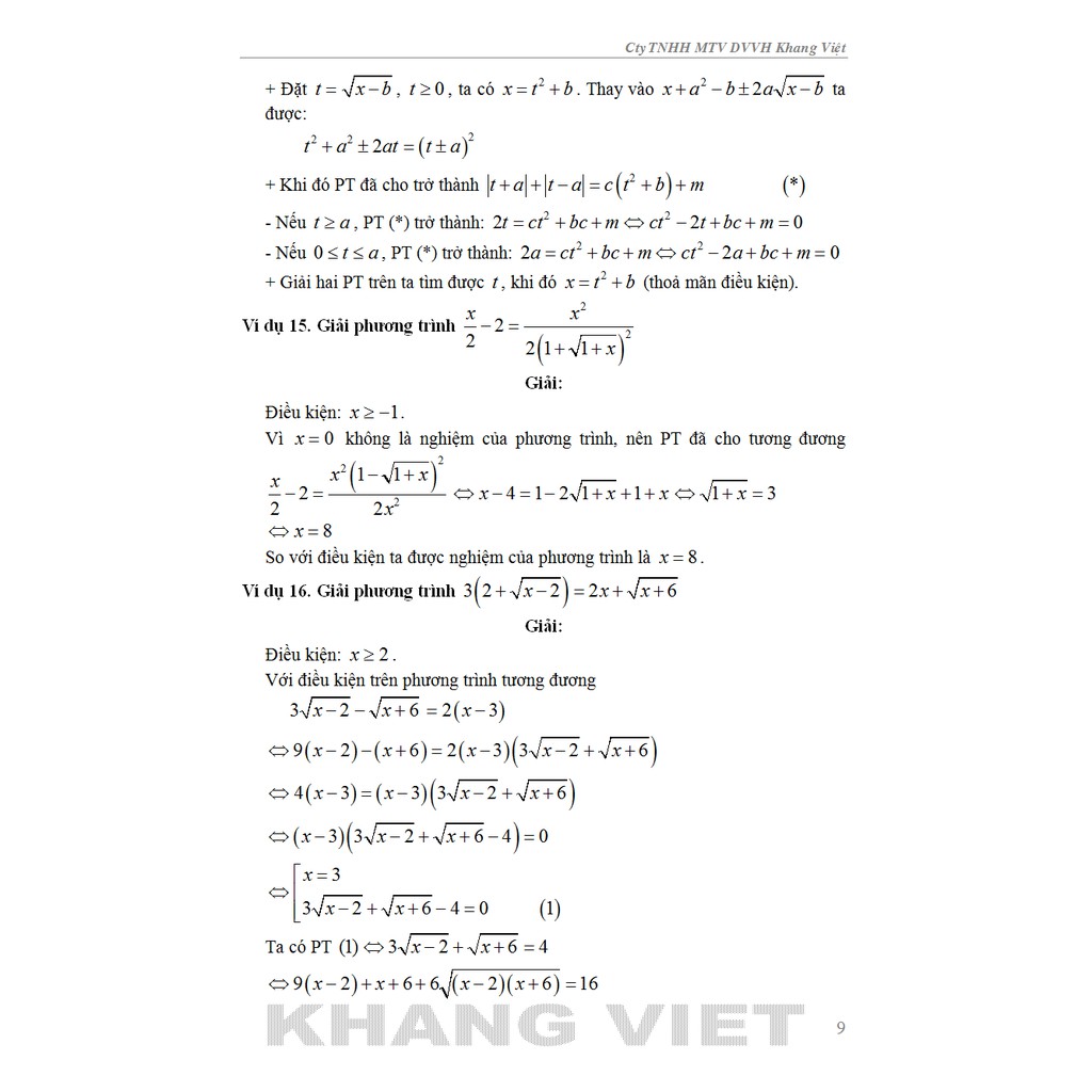 Sách - Bí Quyết Chinh Phục Kì Thi Thpt Qg 2 Trong 1 Phương Trình, Bất Phương Trình, Hệ Phương Trình