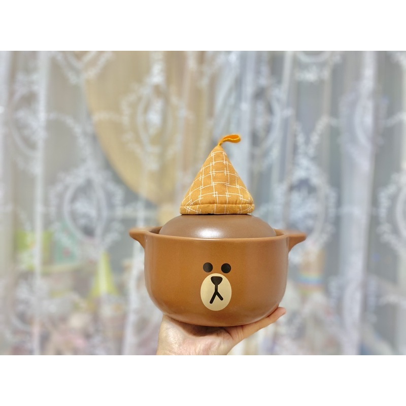 HÀNG SẴN / Nồi gấu Brown nấu mì / nồi niêu đất Line Friends dễ thương