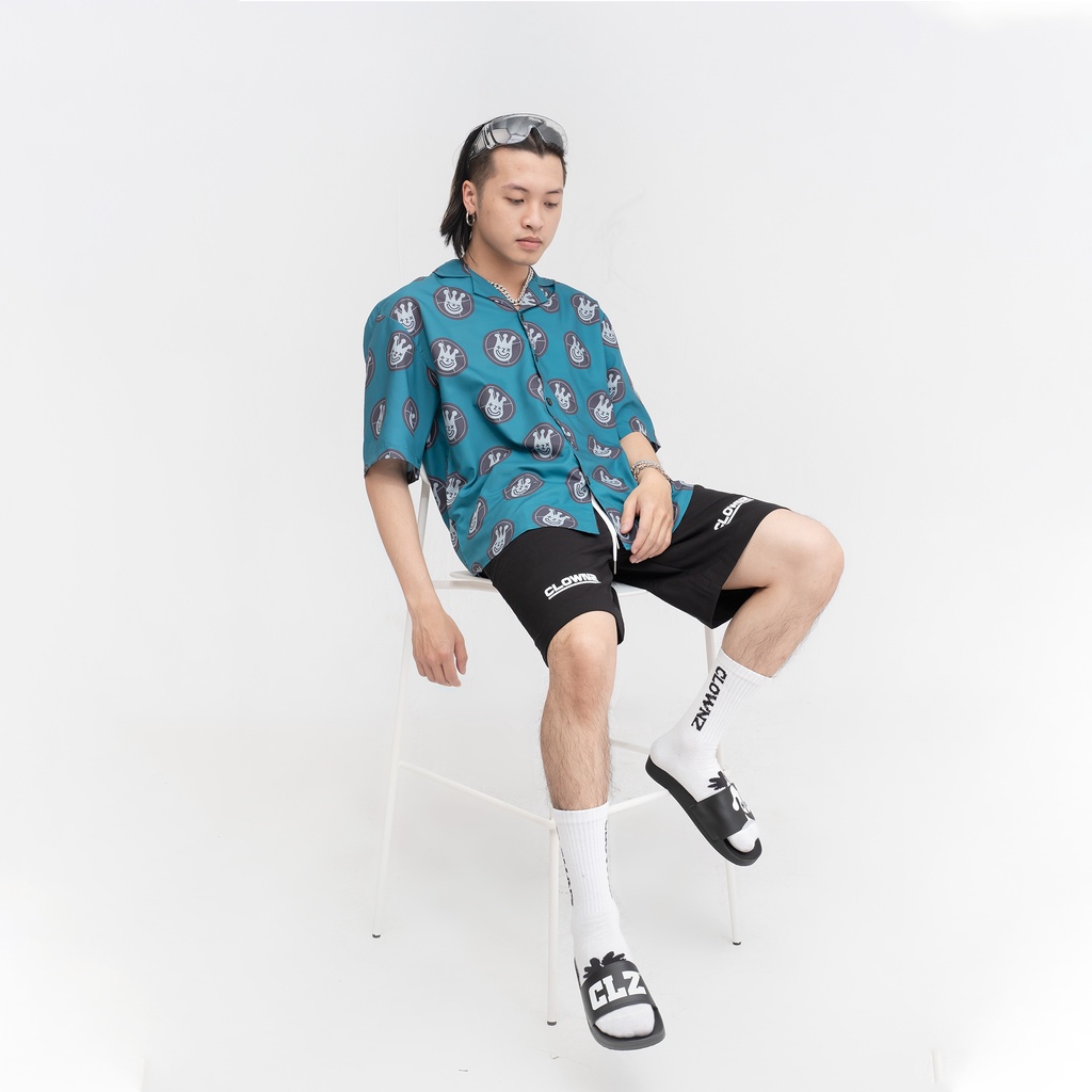 Áo sơ mi ngắn tay local brand Clownz Headshot Short unisex nam nữ form rộng