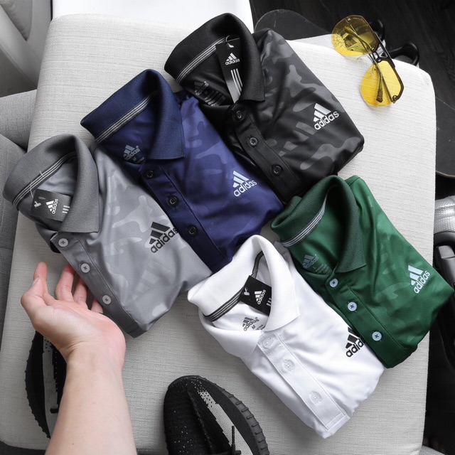 Áo thun cổ bẻ adidas