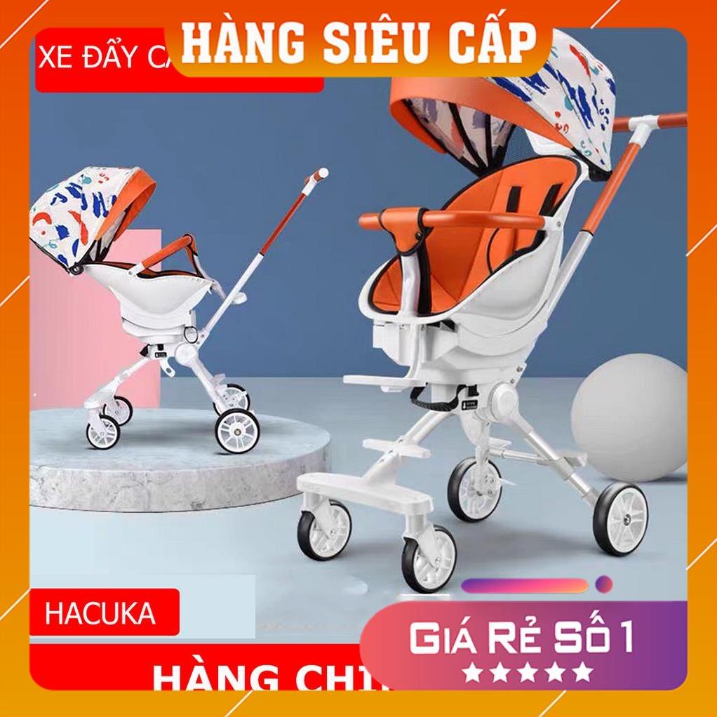 Xe đẩy gấp gọn cho bé X8 Pro đi du lịch, Xe đẩy cho bé 2 chiều ngả 2 tư thế cao cấp bảo hành 12 tháng
