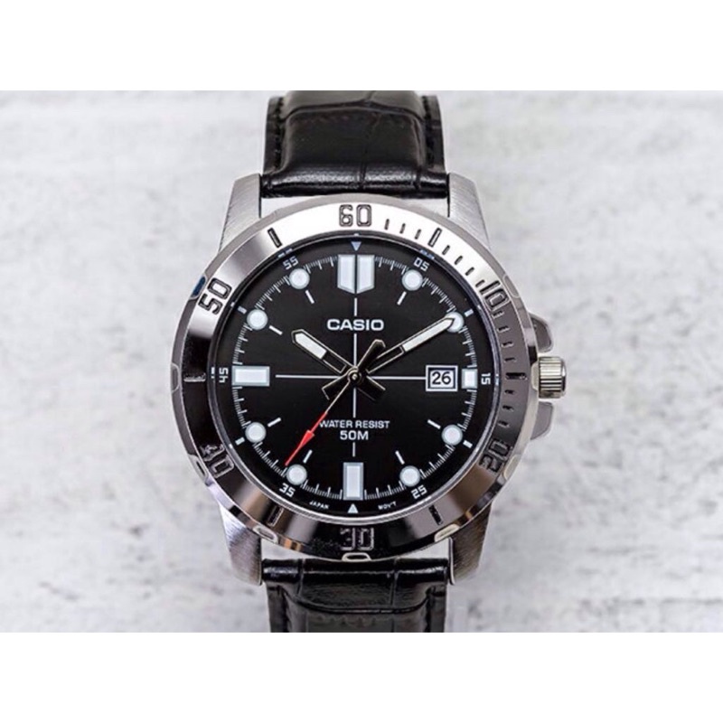 Đồng hồ nam dây da Casio Anh Khuê MTP-VD01L-1EVUDF