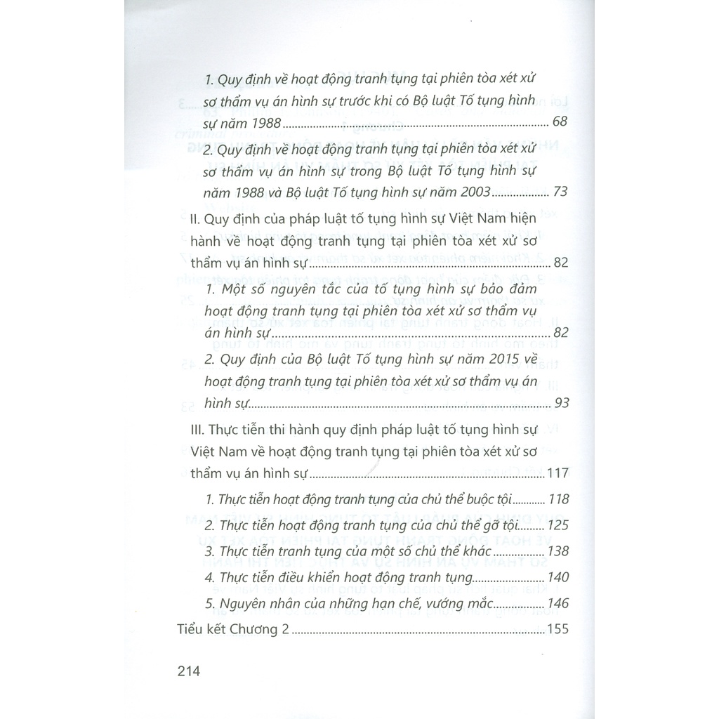 Sách - Hoạt Động Tranh Tụng Tại Phiên Tòa Xét Xử Sơ Thẩm Vụ Án Hình Sự