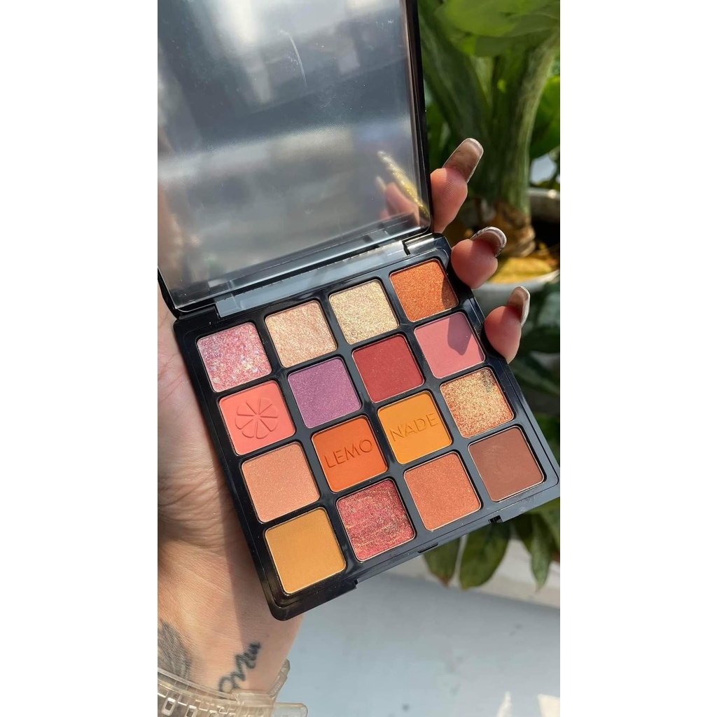 Bảng phấn mắt Lemonade Aesthetic Eyeshadow Palette 20.8g 16 ô bền màu siêu mịn lâu trôi