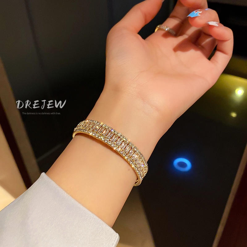 Vòng Tay Hở Đính Đá Zircon Thời Trang Đơn Giản Phong Cách Hàn Quốc | BigBuy360 - bigbuy360.vn