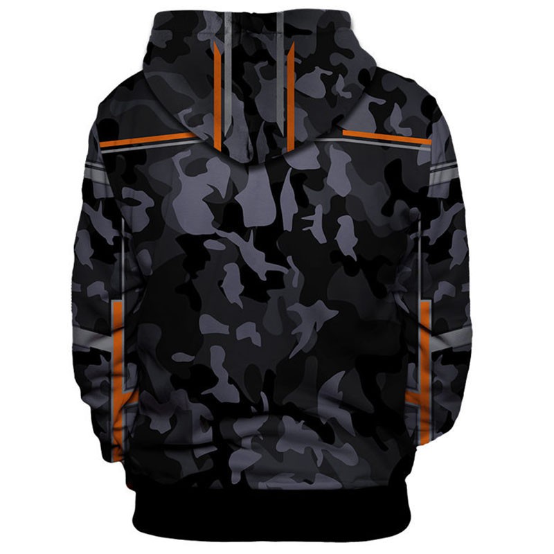 Áo Khoác Hoodie Dài Tay In Hình Người Sắt 3D Phối Khóa Kéo Thời Trang Cho Nam