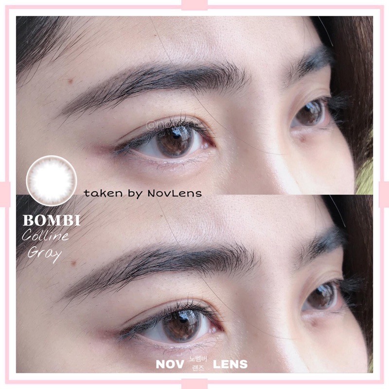 Kính áp tròng BColline Gray màu xám tự nhiên