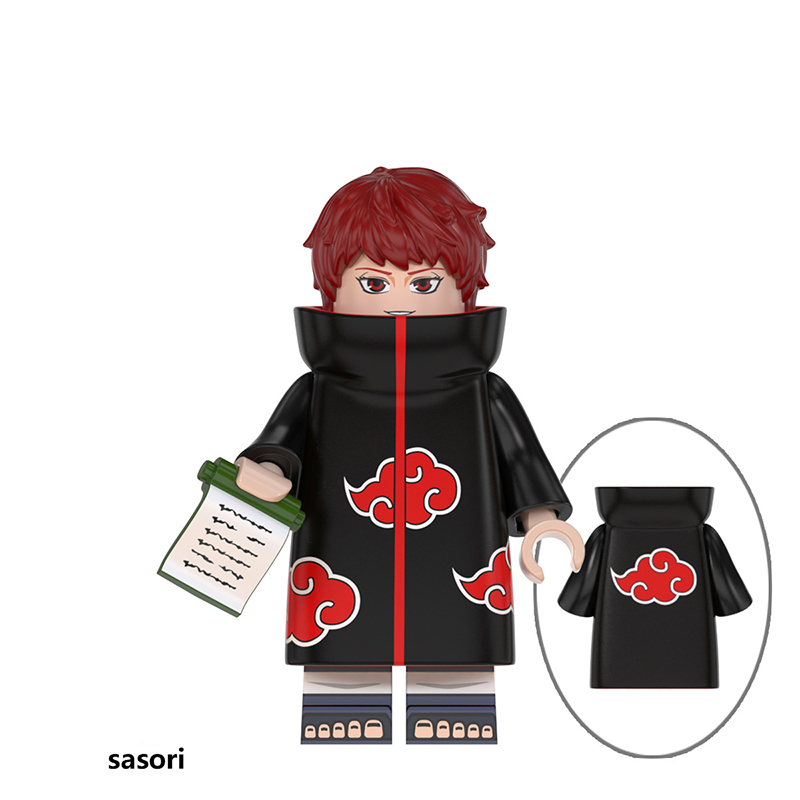 NARUTO Mô Hình Đồ Chơi Lego Nhân Vật Uchiha Ompto Sasuke Kakashi