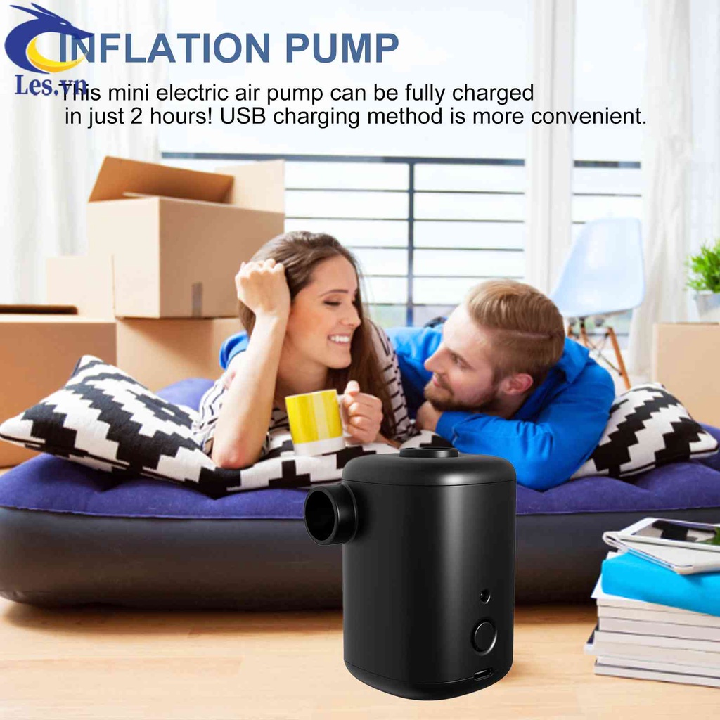 Máy Bơm Phao Bơi Mini Sạc USB Tiện Dụng