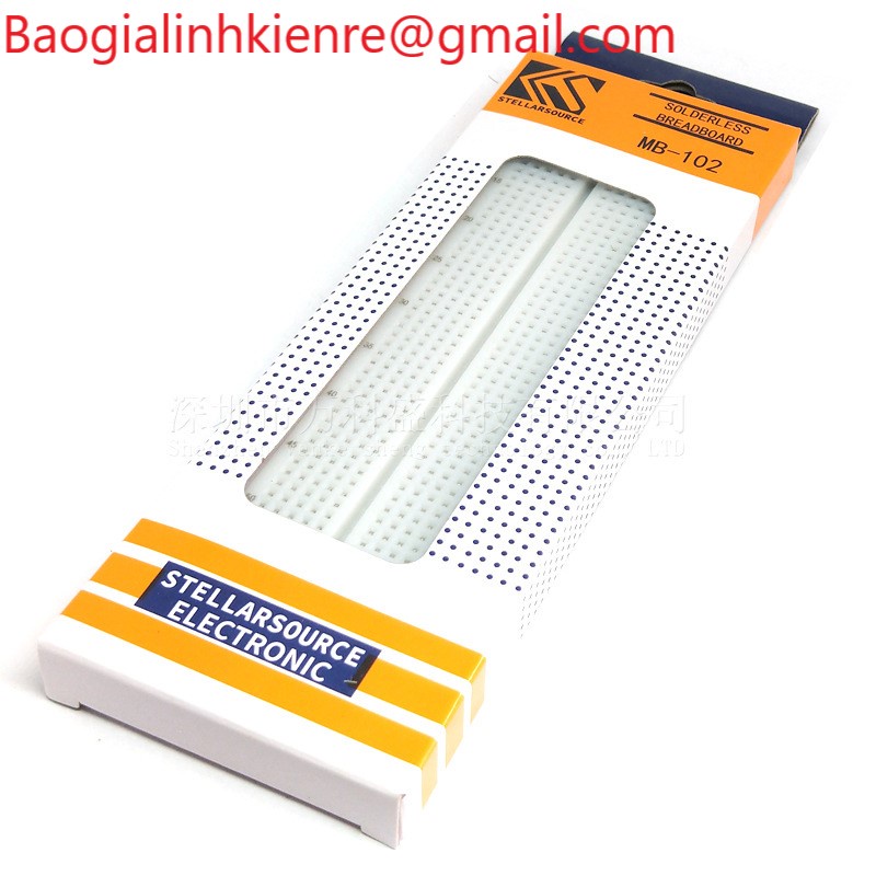 Breadboard MB-102 830 Lỗ 165x55x10mm