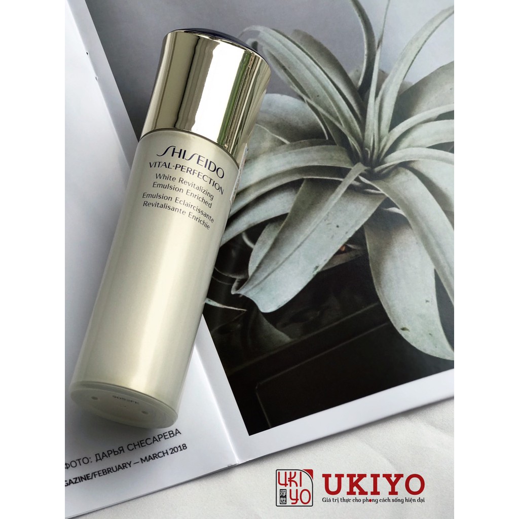 Sữa dưỡng Shiseido Vital Perfection White Revitalizing Emulsion Enriched