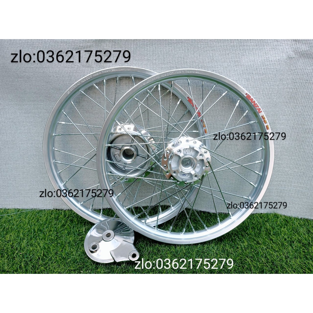 CẶP BÁNH CĂM WAVE ,DREAM TRƯỚC ĐĨA SAU ĐÙM  NIỀN NHÔM BAN ZAI THÁI, CĂM ĐÙM MẠ CROM LOẠI 1 KÈM MÁ ĐÙM