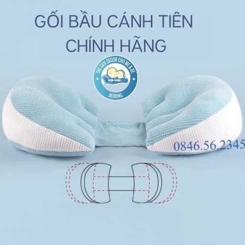 Gối bầu cánh tiên cao cấp , gối kê bụng bầu giảm đau lưng cho mẹ Baby And Me